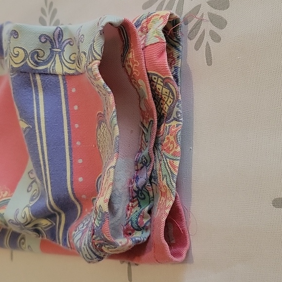 GP Jeans Pink Fleur-de-lis Pattern Pants - Picture 9 of 11